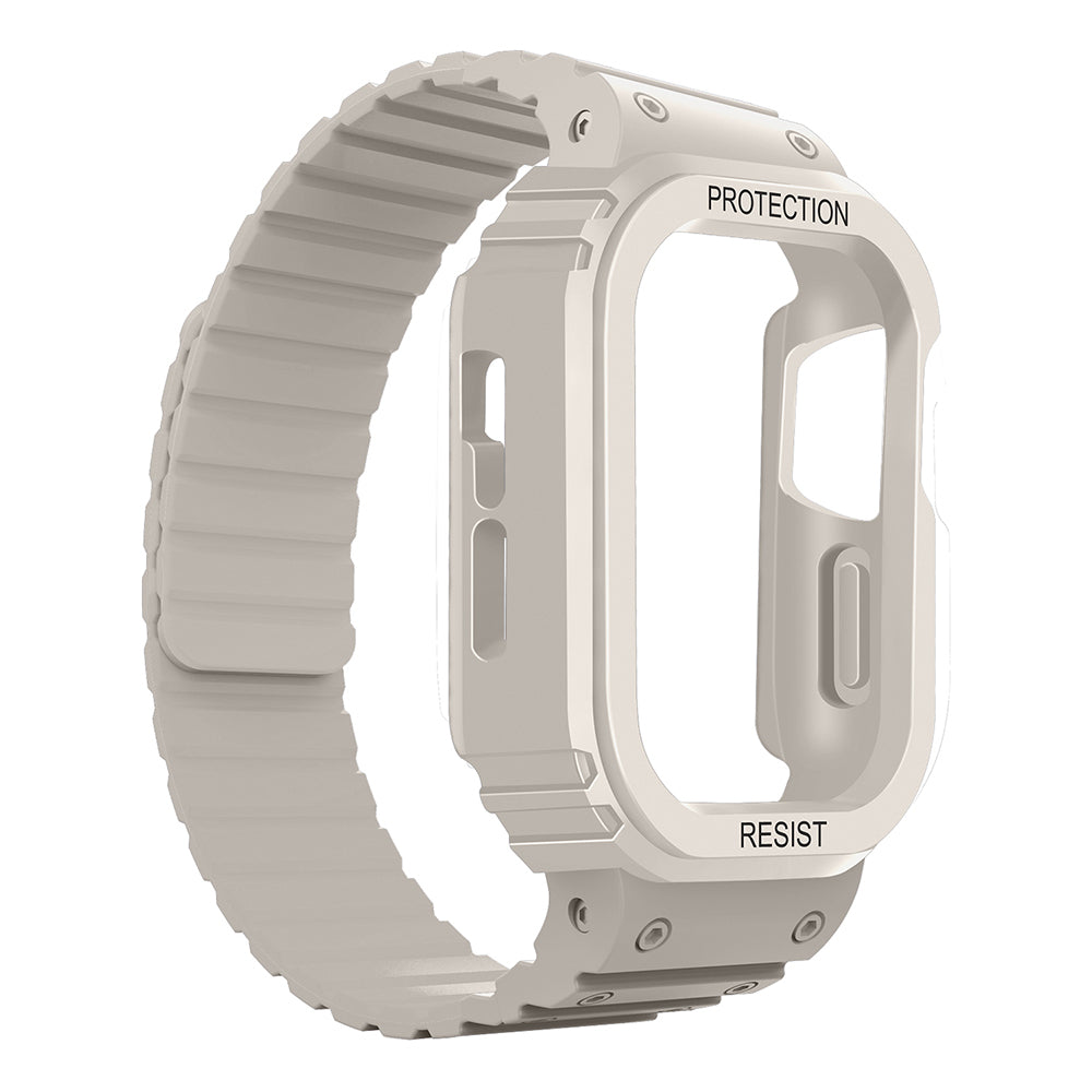 Watch 10 46mm Zore KRD-142 Airbag Tasarımlı Kasa Koruyuculu Silikon Kordon