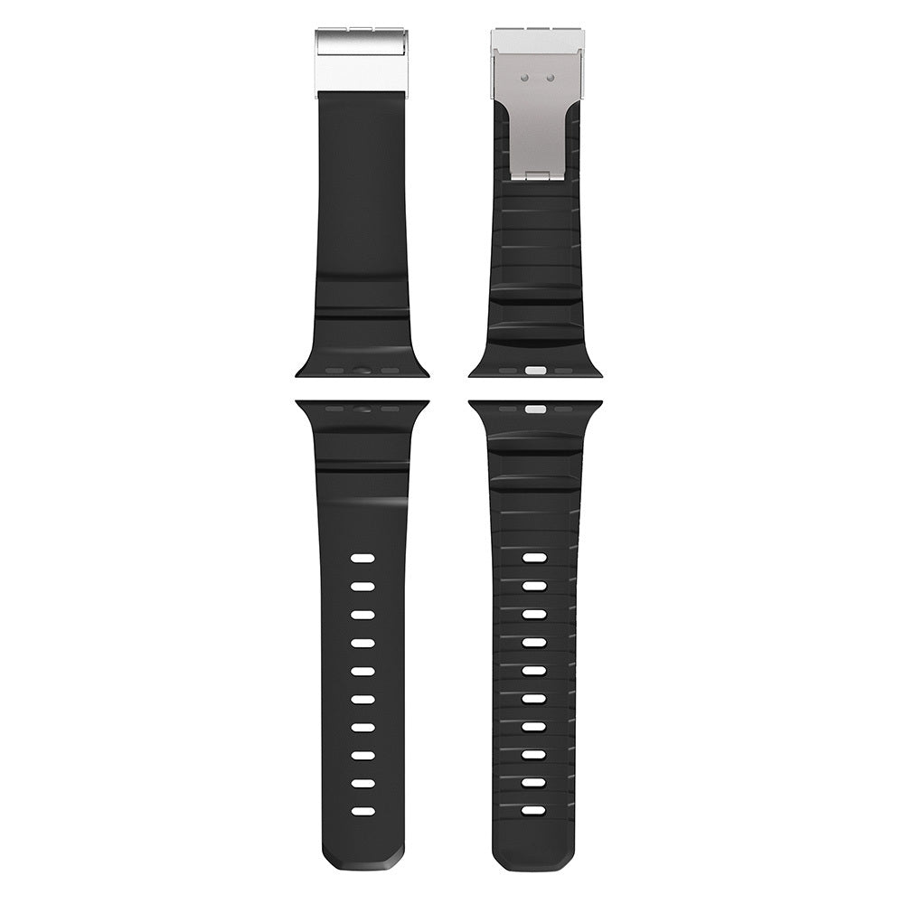 Watch 10 46mm Zore KRD-145 Metal Tokalı Silikon Kordon