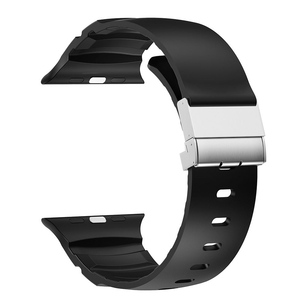 Watch 10 46mm Zore KRD-145 Metal Tokalı Silikon Kordon