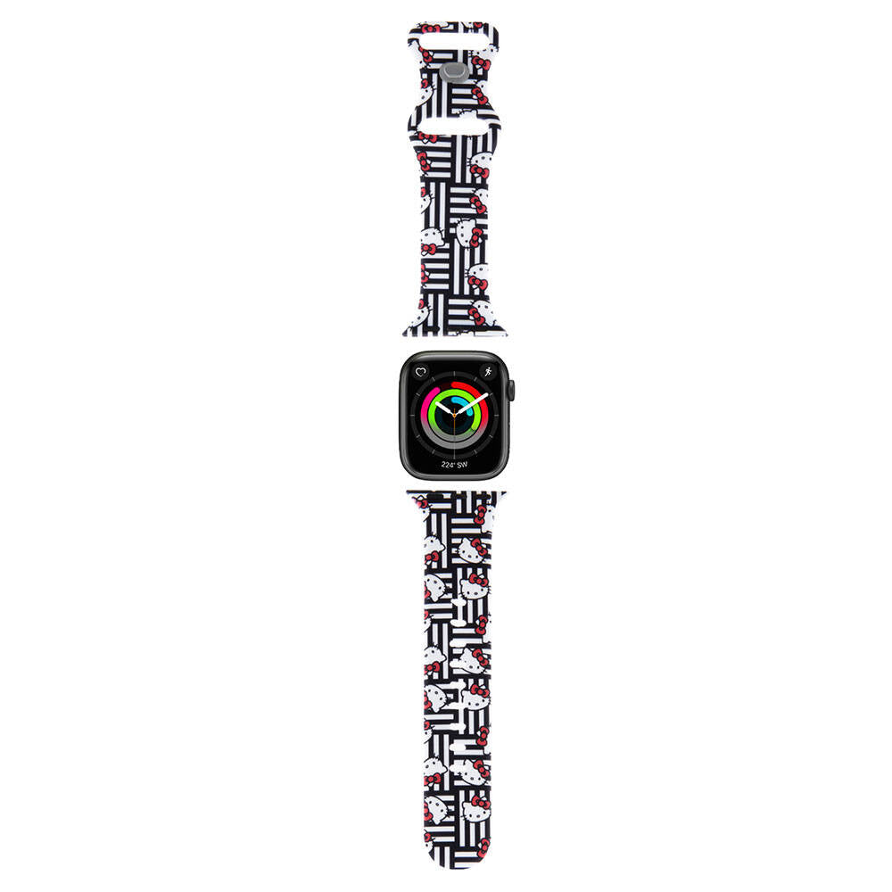 Watch 38mm Hello Kitty Orijinal Lisanslı Çizgiler & Kitty Silikon Kordon