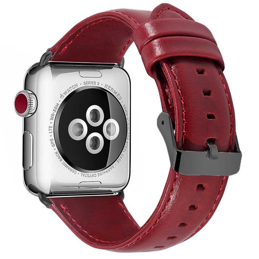 Watch 38mm Luxury Leather Deri Kordon
