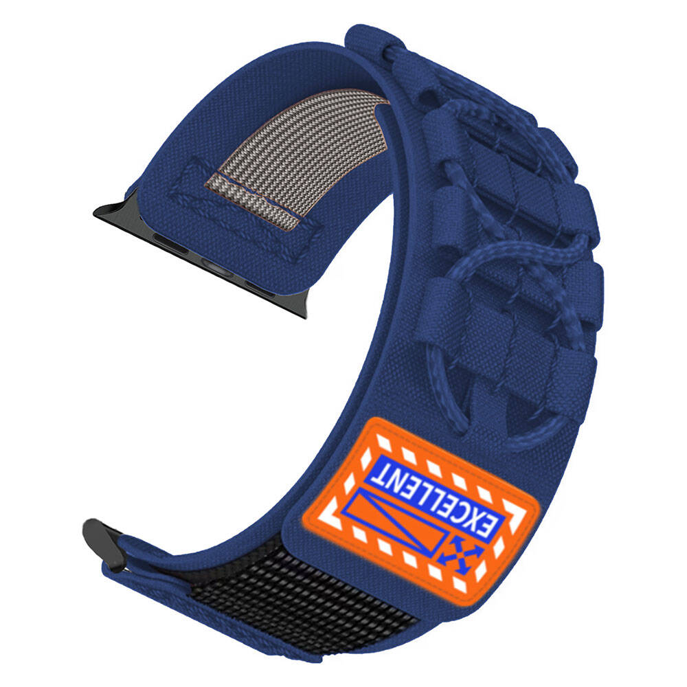 Watch 38mm Zore KRD-112 Orbital Örgülü Halat Tasarımlı Naylon Kumaş Hasır Kordon