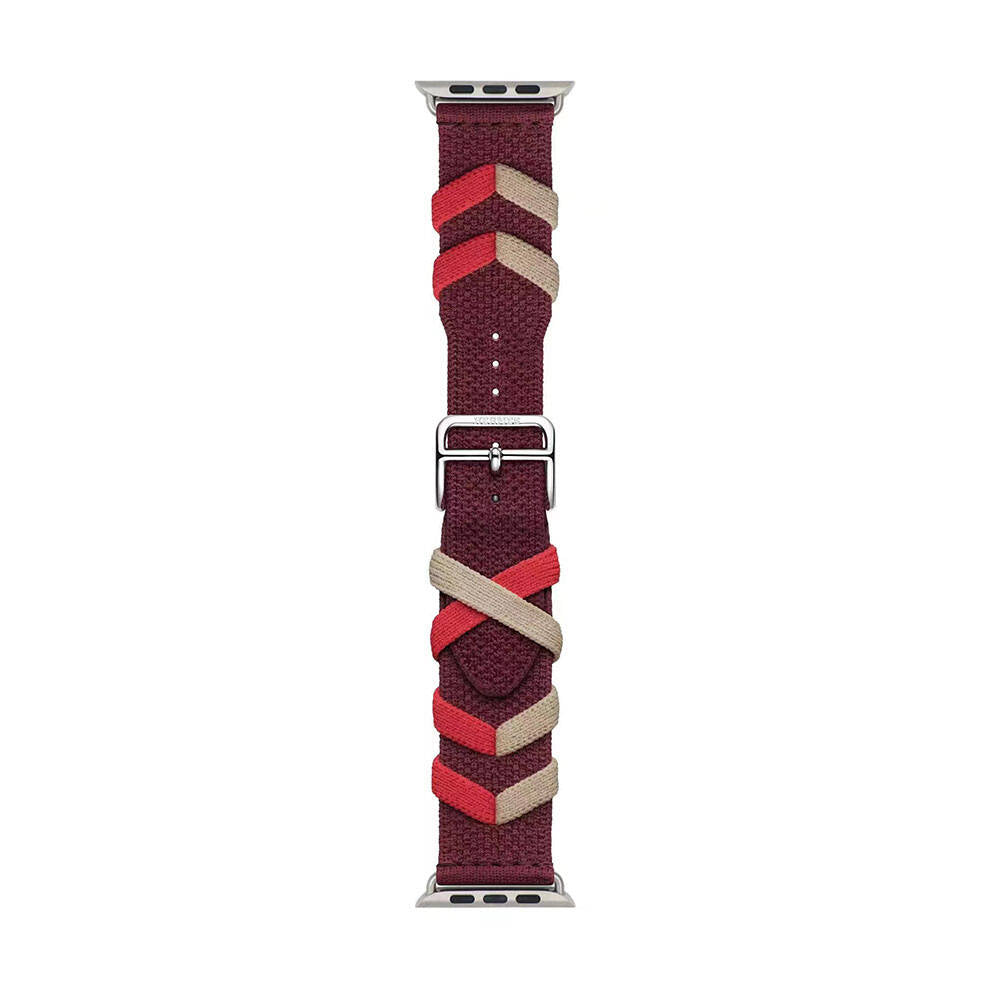Watch 38mm Zore KRD-97 Sarmal Örgü Tasarımlı Kordon