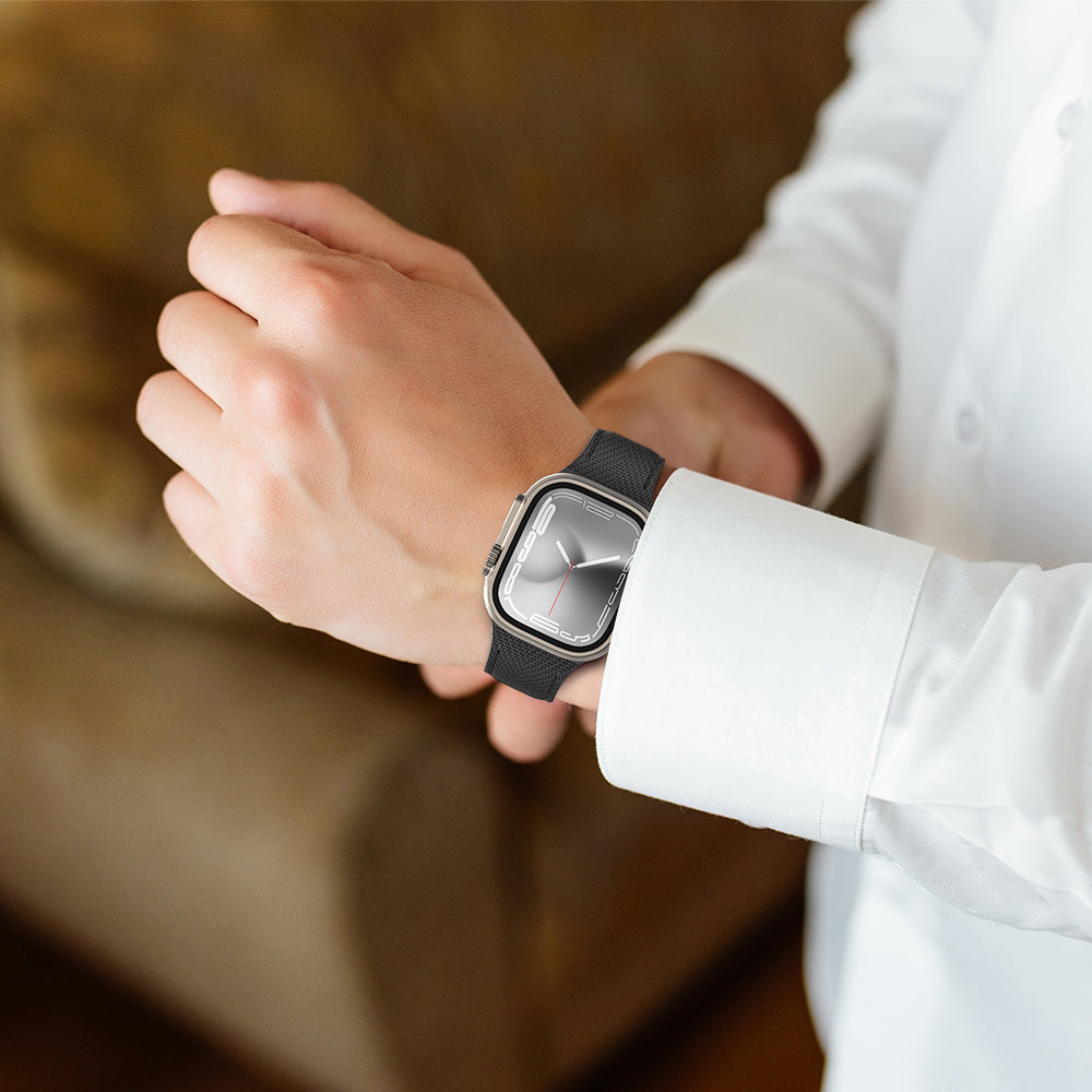 Watch 40mm Amazingthing Titan Swift Deri Dokulu Silikon Kordon