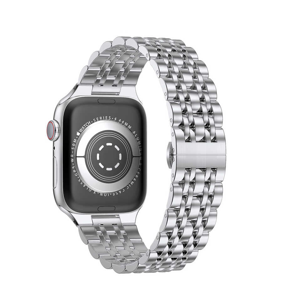 Watch 40mm Wiwu Seven Beads Steel Belt Metal Kordon
