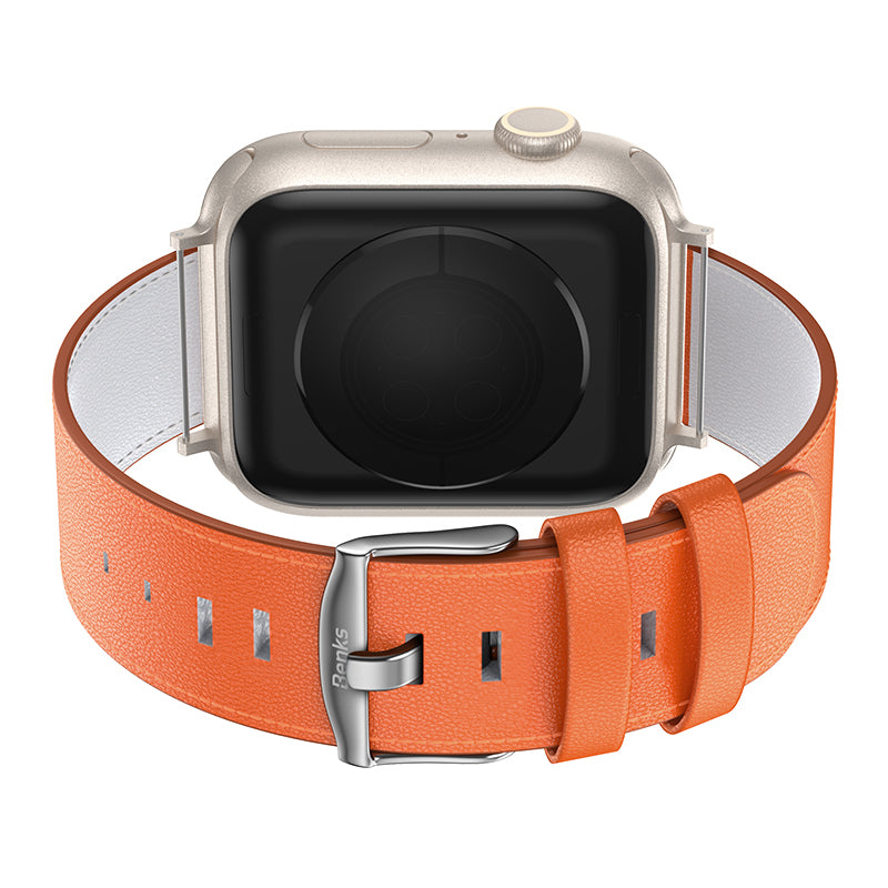 Watch 42mm Benks Vintage Genuine Leather Serisi Deri Kordon Strap Kayış