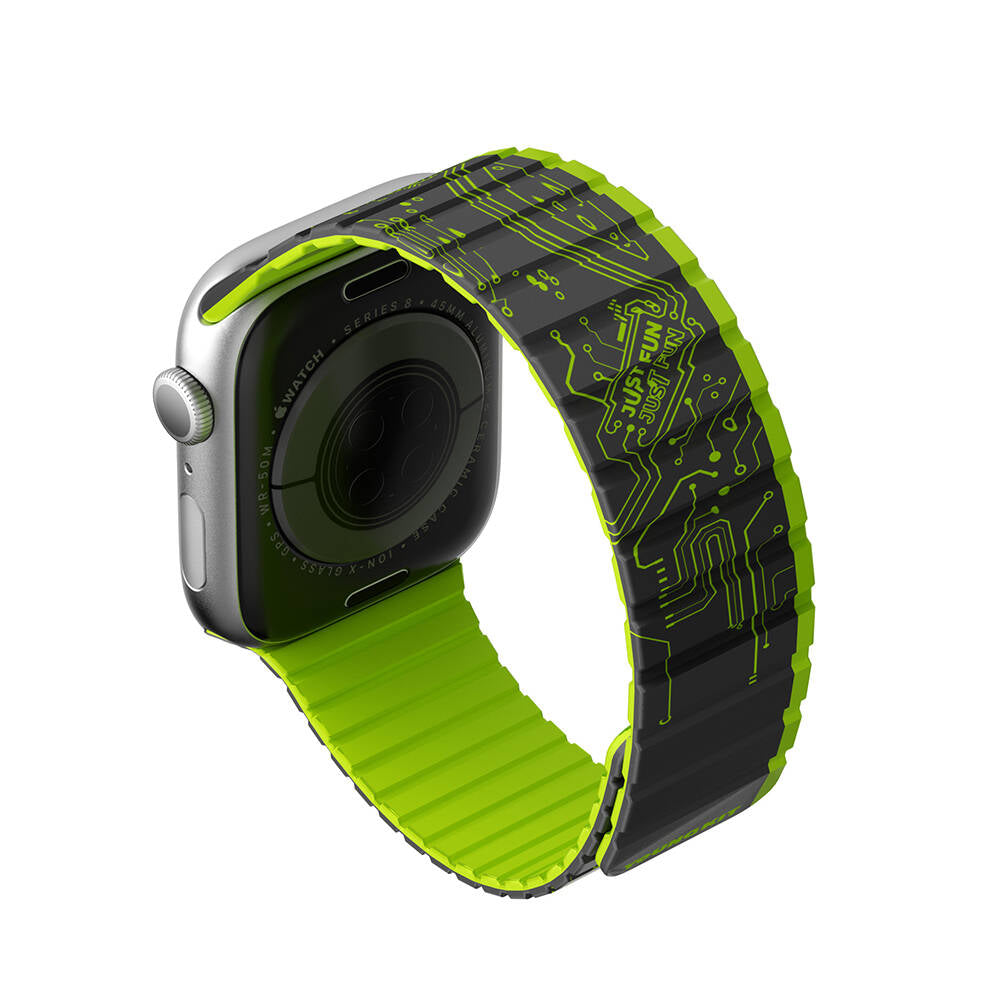 Watch 42mm Kordon Youngkit Technological Magnetik Tak Çıkar Silikon Strap Kayış