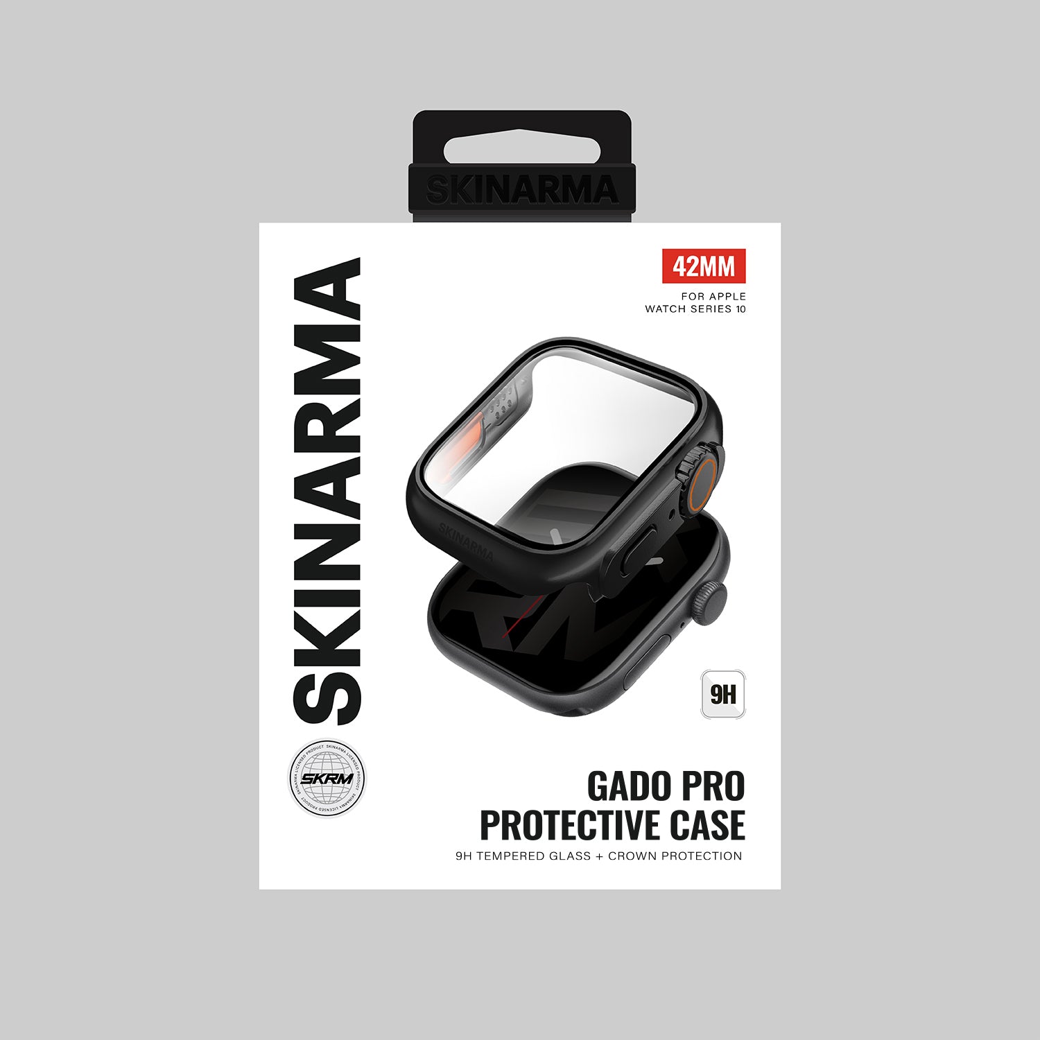 Watch 42mm Skinarma Gado Pro Dijital Taç Korumalı Kasa ve Ekran Koruyucu