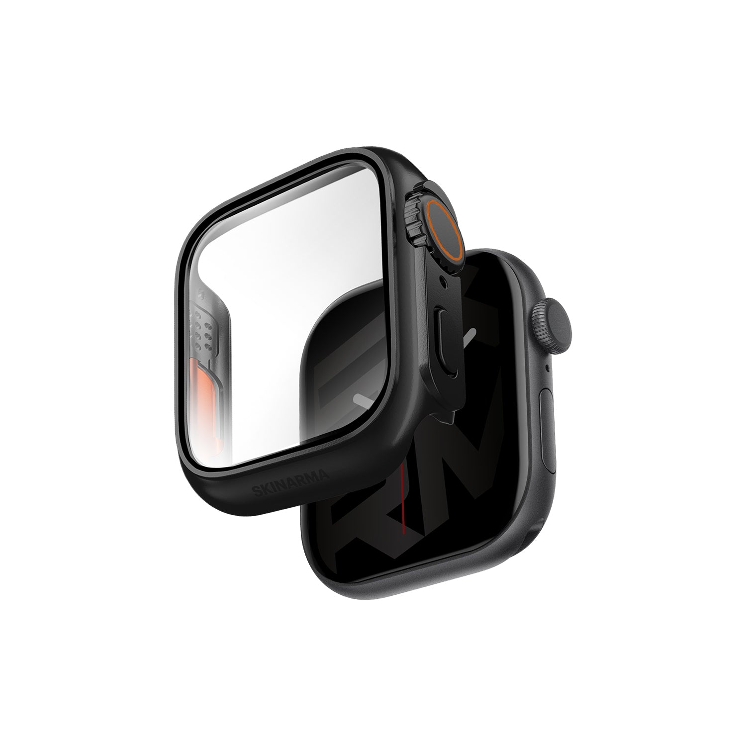 Watch 42mm Skinarma Gado Pro Dijital Taç Korumalı Kasa ve Ekran Koruyucu