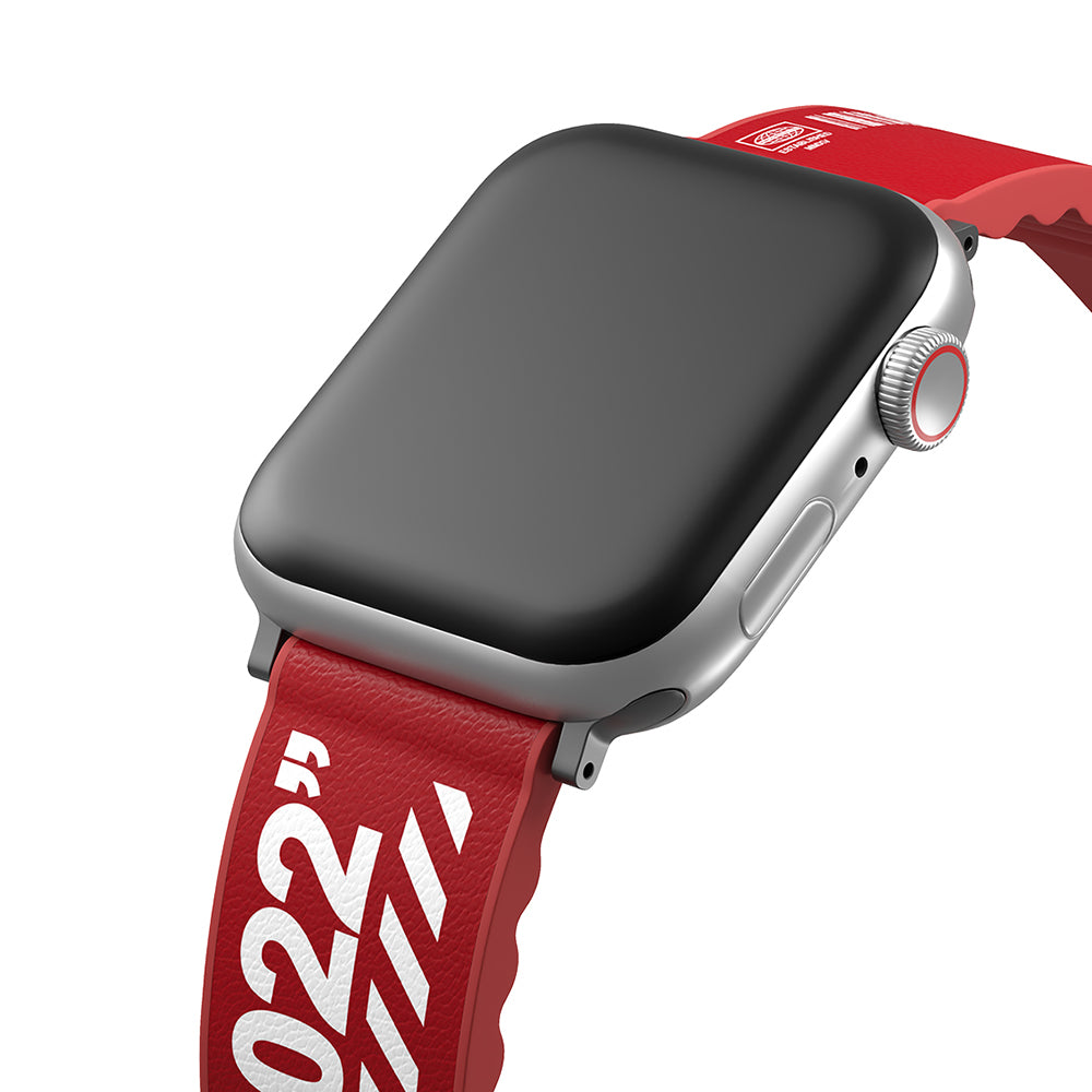 Watch 42mm SkinArma Taihi Sora Yazı Desenli Deri Görünümlü Silikon Kordon
