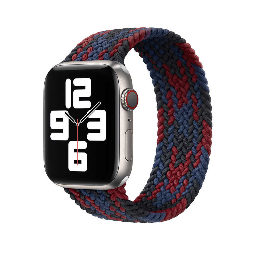 Watch 42mm Wiwu Braided Solo Loop Contrast Color Medium Kordon