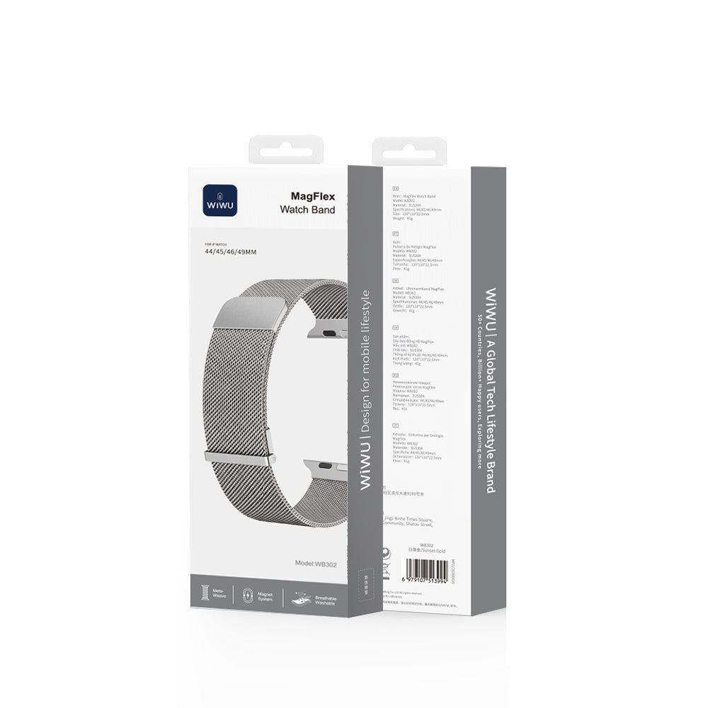 Watch 42mm Wiwu MagFlex Secure Serisi Metal Kordon
