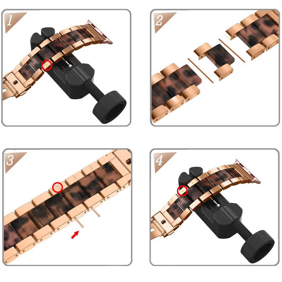 Watch 42mm Wiwu Resin Steel Belt Metal Kordon