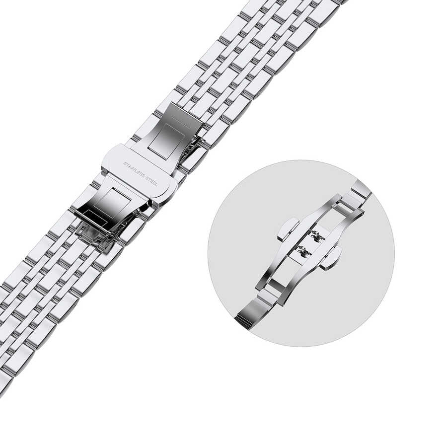 Watch 42mm Wiwu Seven Beads Steel Belt Metal Kordon