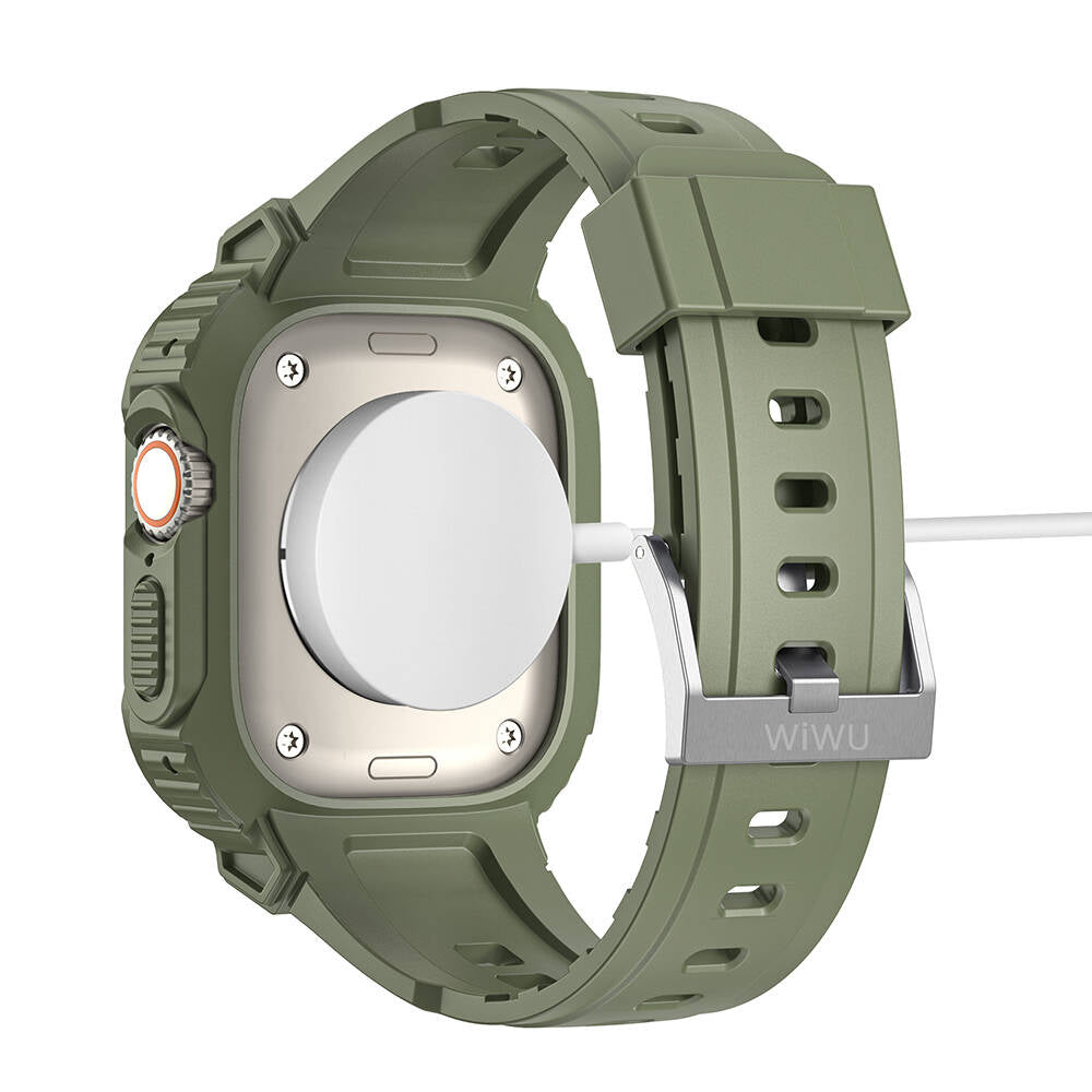 Watch 42mm Wiwu Wi-WB014 Armor Serisi 2in1 Sert PC Kasa Koruyuculu Silikon Kordon