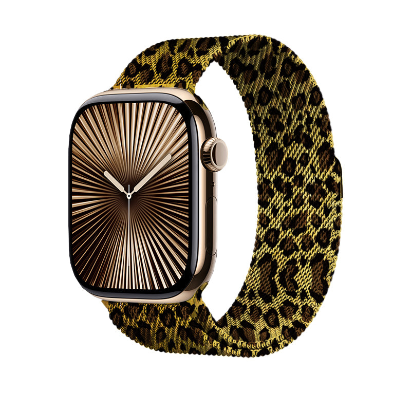 Watch 42mm Zore KRD-01 Leopar Desenli Metal Kordon