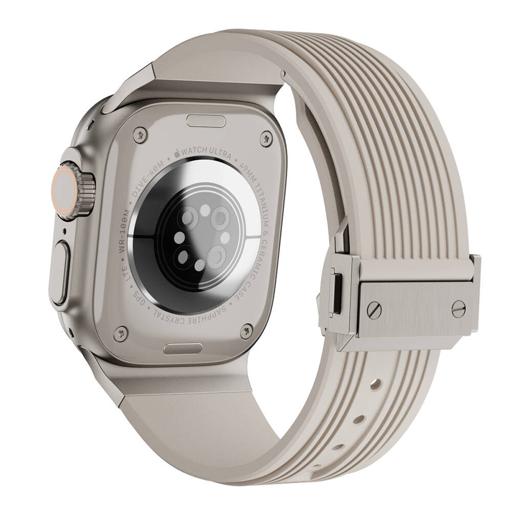 Watch 42mm Zore KRD-113 Spor Görünümlü Silikon Kordon