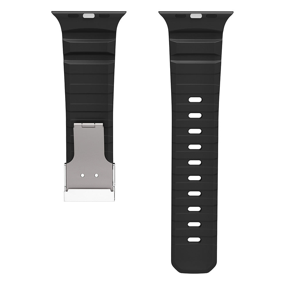 Watch 42mm Zore KRD-145 Metal Tokalı Silikon Kordon