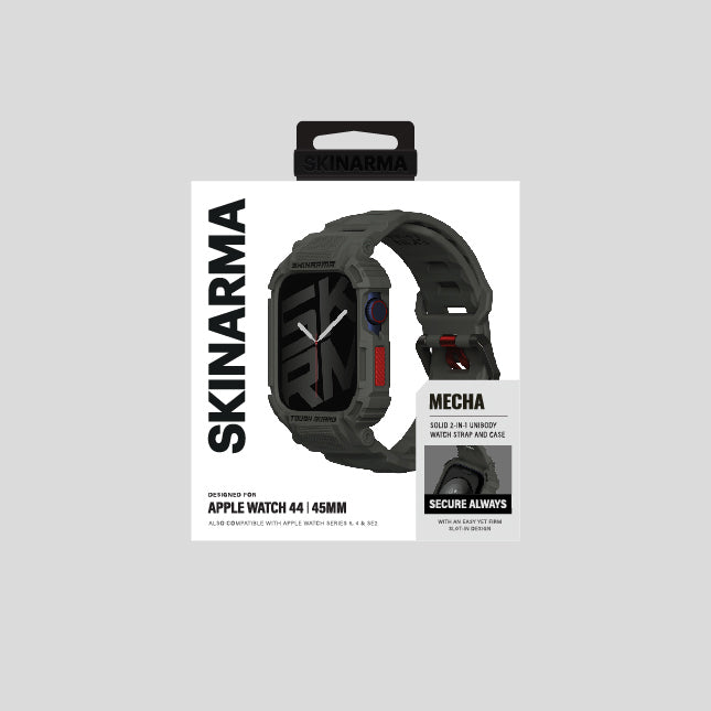 Watch 44 mm Skinarma Mecha 2in1 TPU Kasa Koruyucu + Silikon Kordon