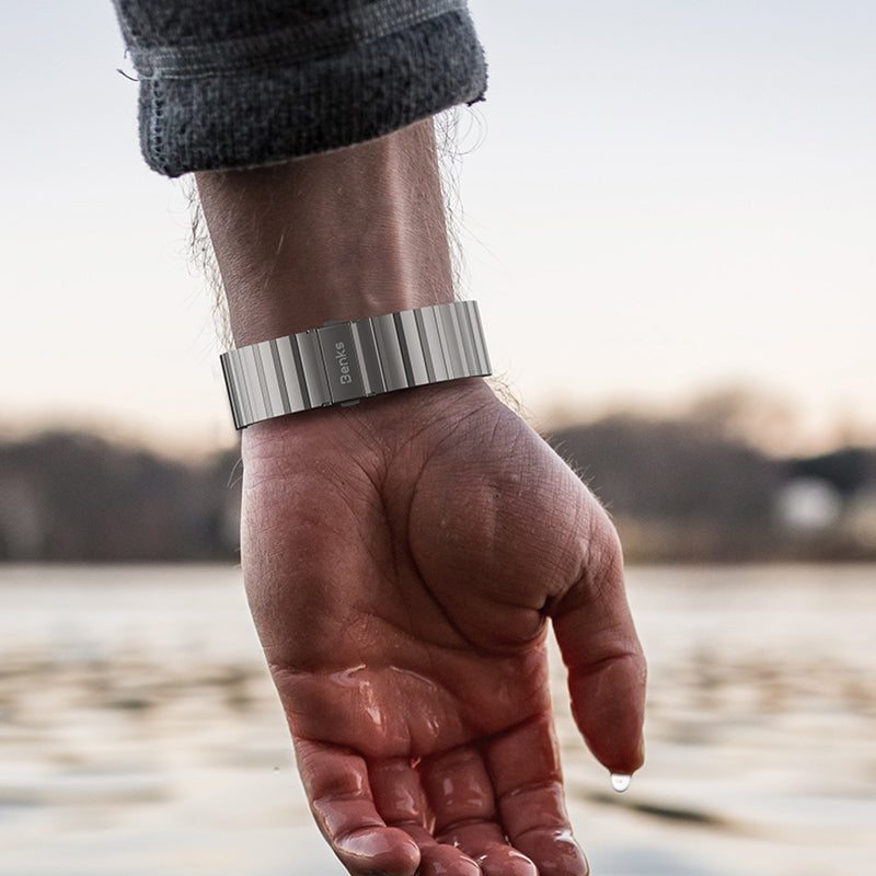 Watch 44mm Benks Aero Titan Serisi Titanyum Metal Kordon