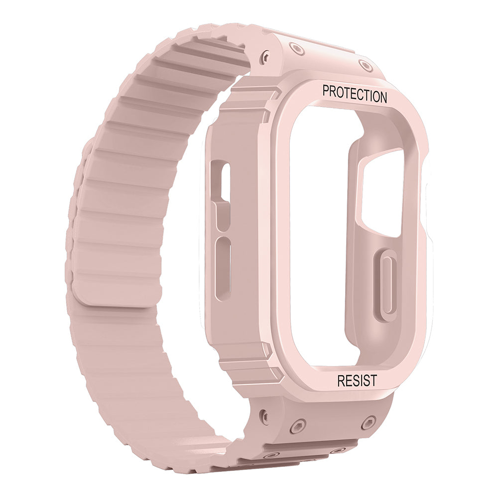 Watch 44mm KRD-142 Airbag Tasarımlı Kasa Koruyuculu Silikon Kordon