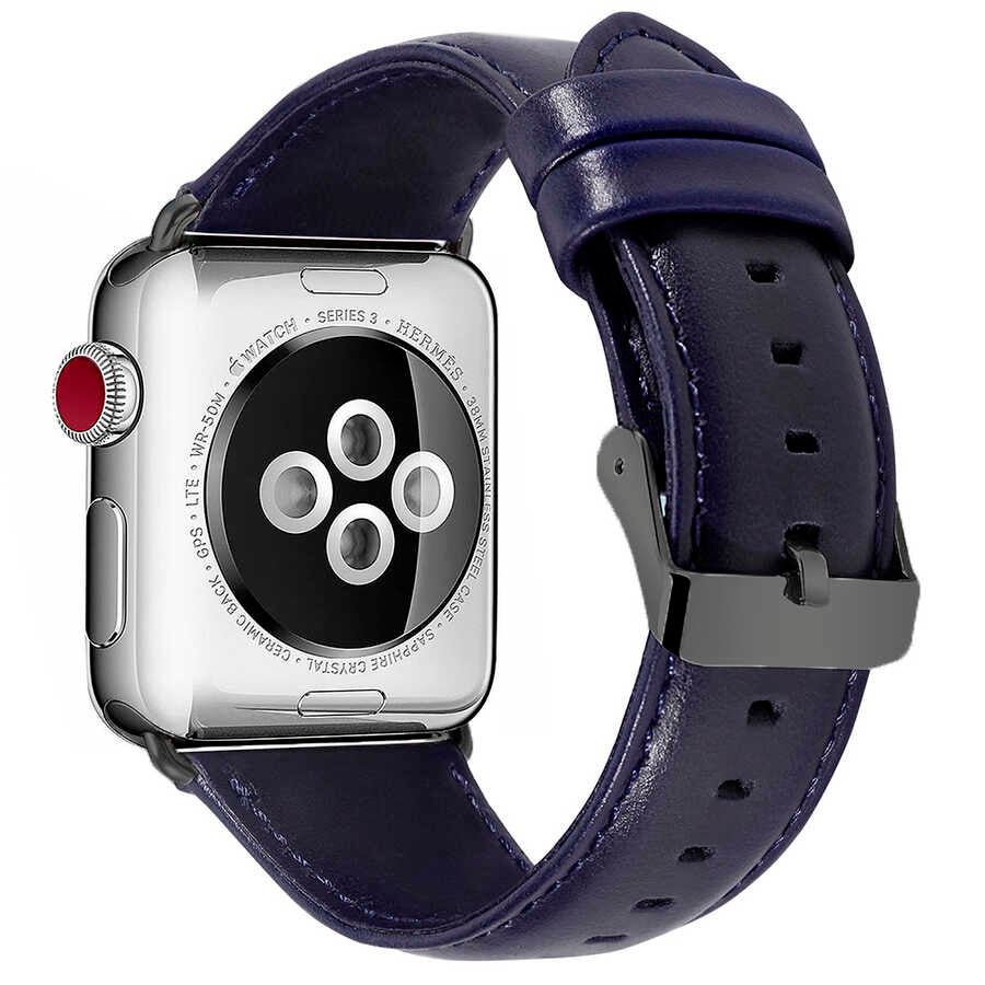 Watch 44mm Luxury Leather Deri Kordon