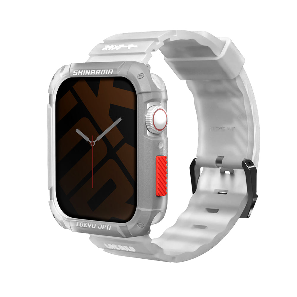 Watch 44mm SkinArma Kurono Sert PC Kasa Koruyucu + Shokku Silikon Kordon