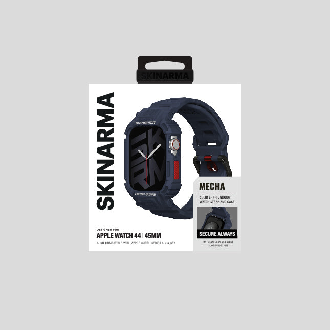 Watch 44mm Skinarma Mecha 2in1 TPU Kasa Koruyucu + Silikon Kordon