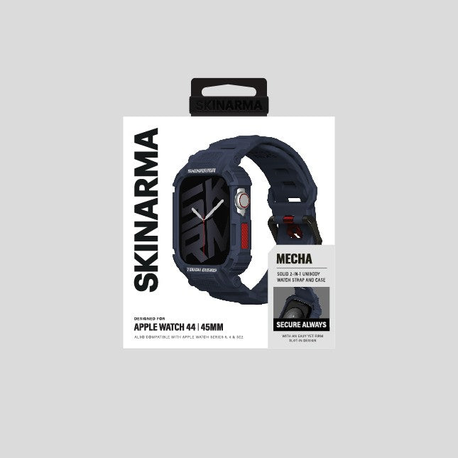 Watch 44mm Skinarma Mecha 2in1 TPU Kasa Koruyucu + Silikon Kordon