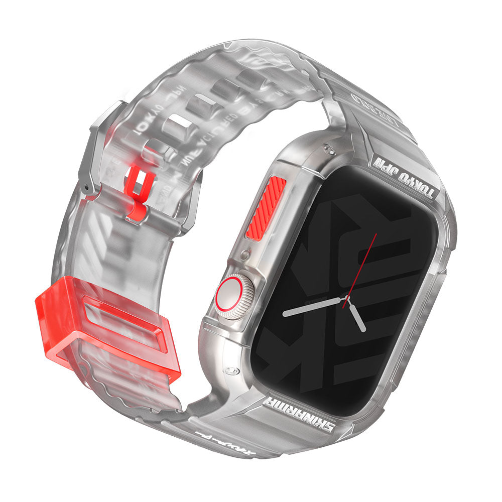 Watch 44mm SkinArma Saido Sert PC Kasa Koruyuculu Silikon Kordon