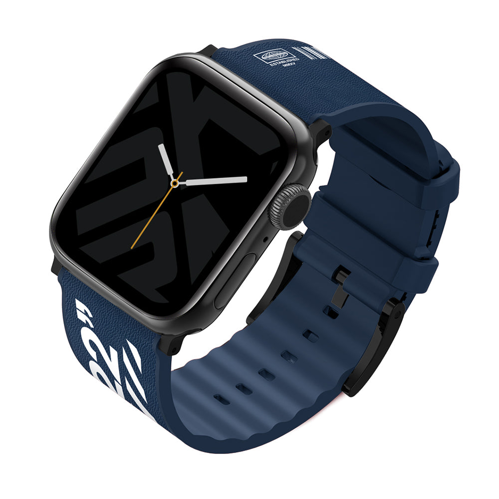 Watch 44mm SkinArma Taihi Sora Yazı Desenli Deri Görünümlü Silikon Kordon