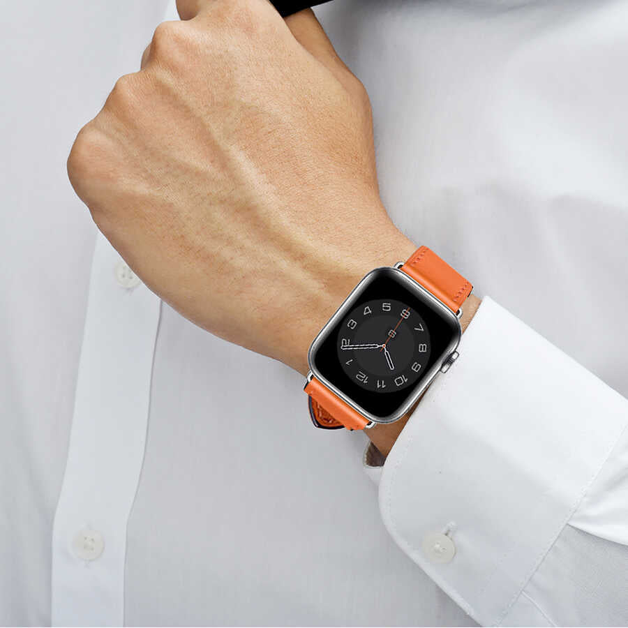 Watch 44mm Wiwu Attleage Watchband Hakiki Deri Kordon
