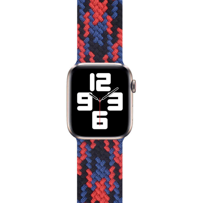 Watch 44mm Wiwu Braided Solo Loop Contrast Color Medium Kordon