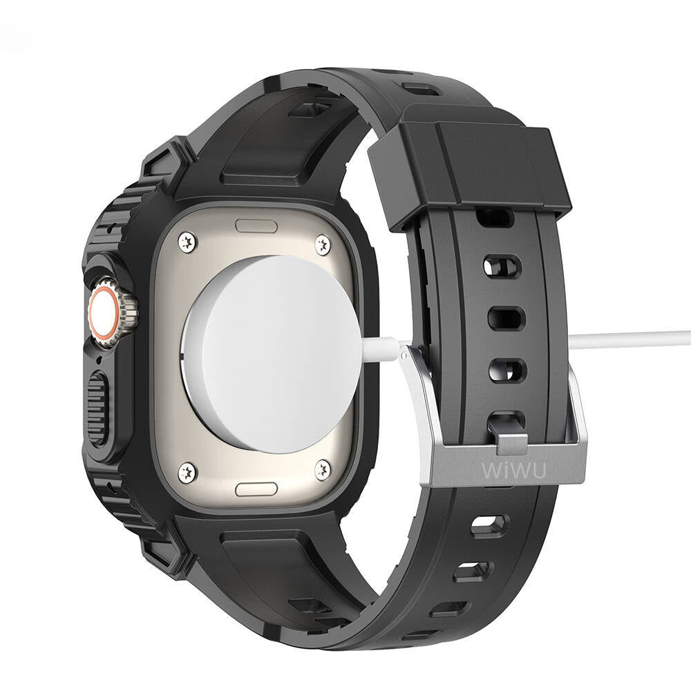 Watch 44mm Wiwu Wi-WB014 Armor Serisi 2in1 Sert PC Kasa Koruyuculu Silikon Kordon