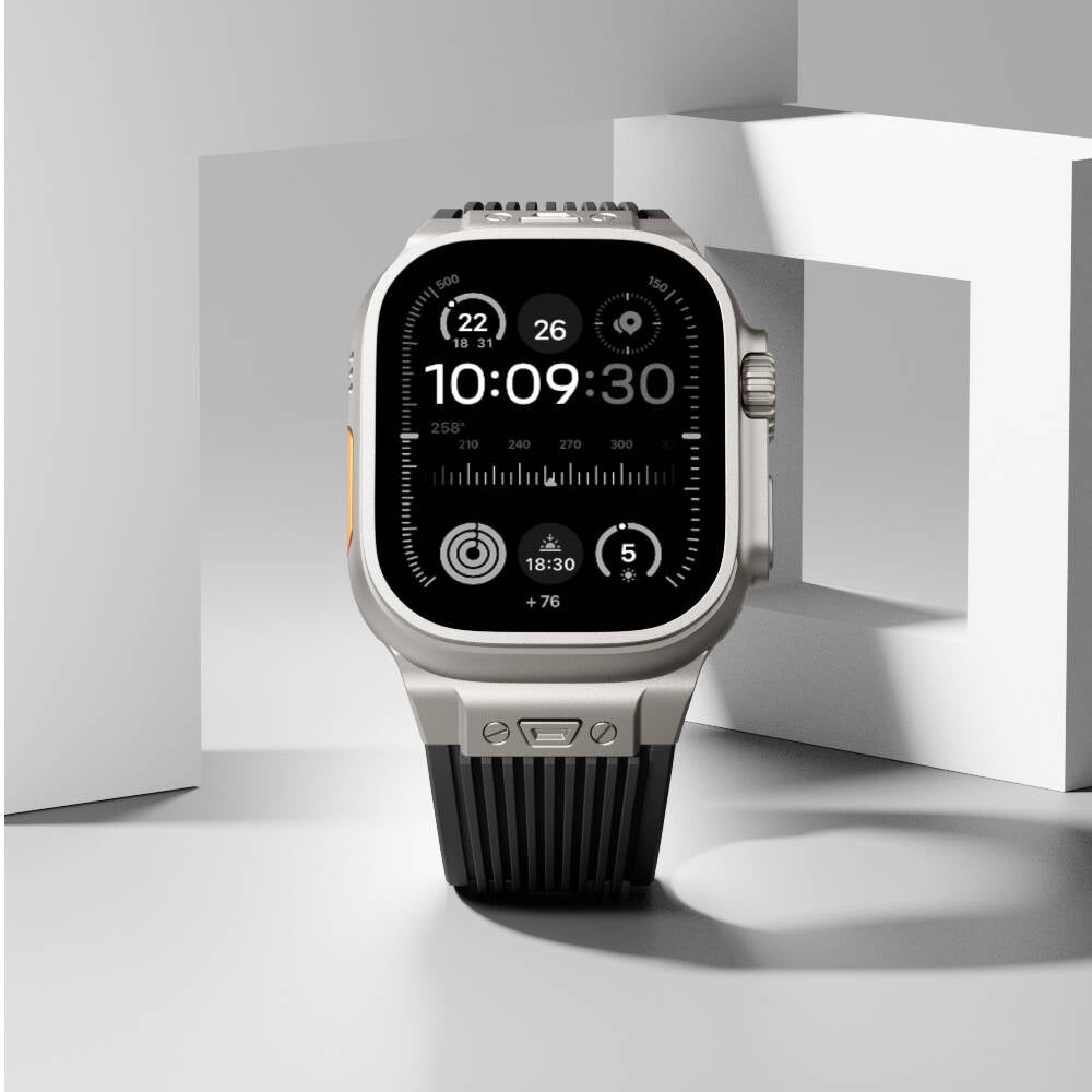 Watch 44mm Zore KRD-113 Spor Görünümlü Silikon Kordon