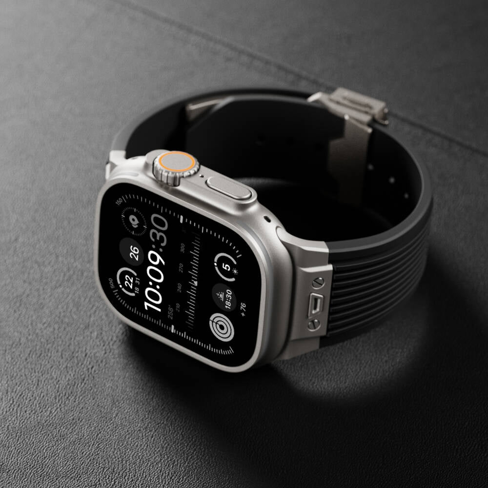 Watch 44mm Zore KRD-113 Spor Görünümlü Silikon Kordon