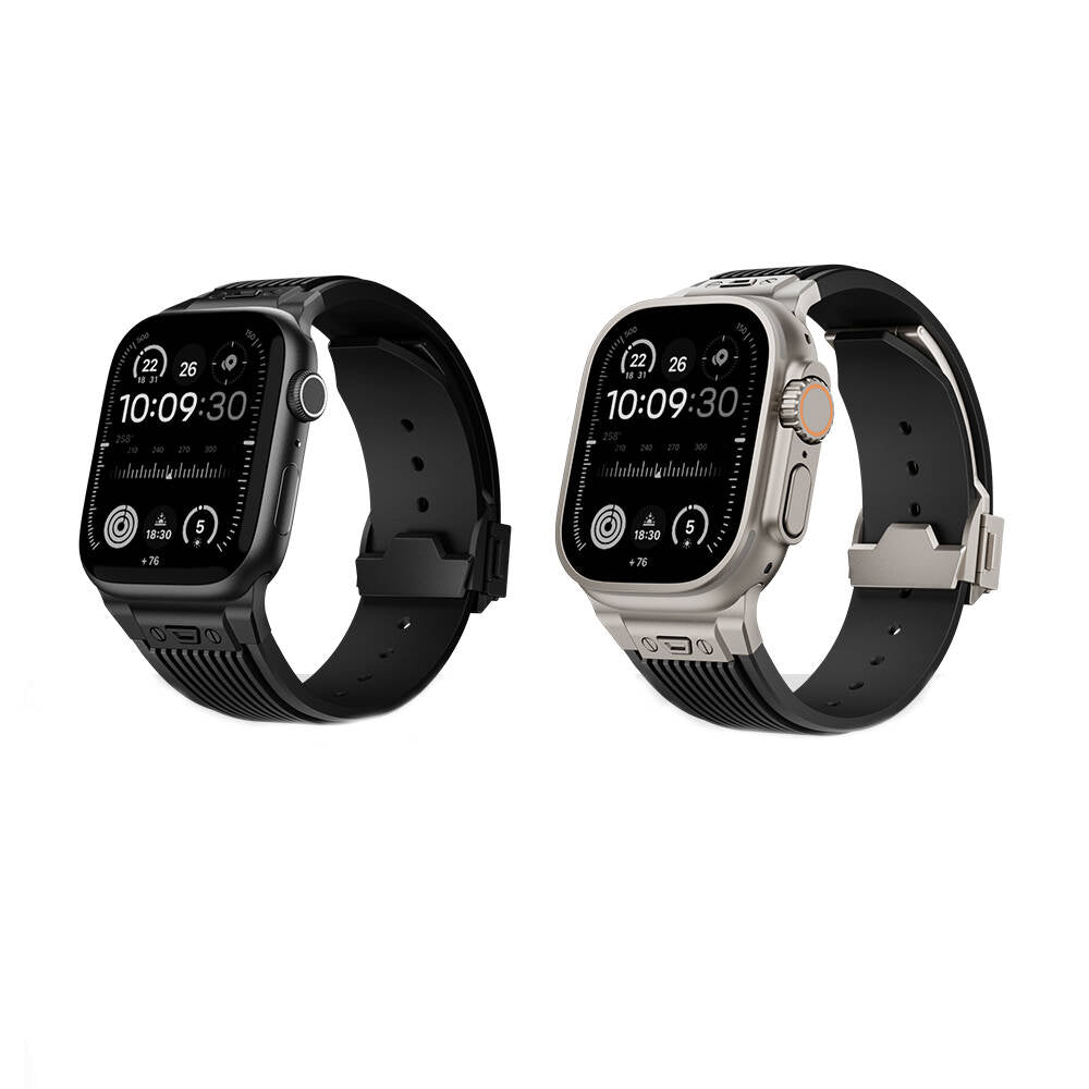 Watch 44mm Zore KRD-113 Spor Görünümlü Silikon Kordon