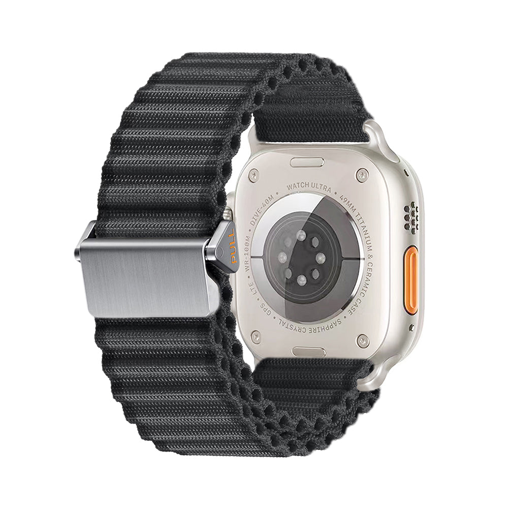 Watch 44mm Zore KRD-123 Naylon Kumaş Hasır Örgülü Kordon