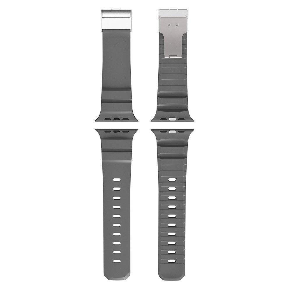Watch 44mm Zore KRD-145 Metal Tokalı Silikon Kordon