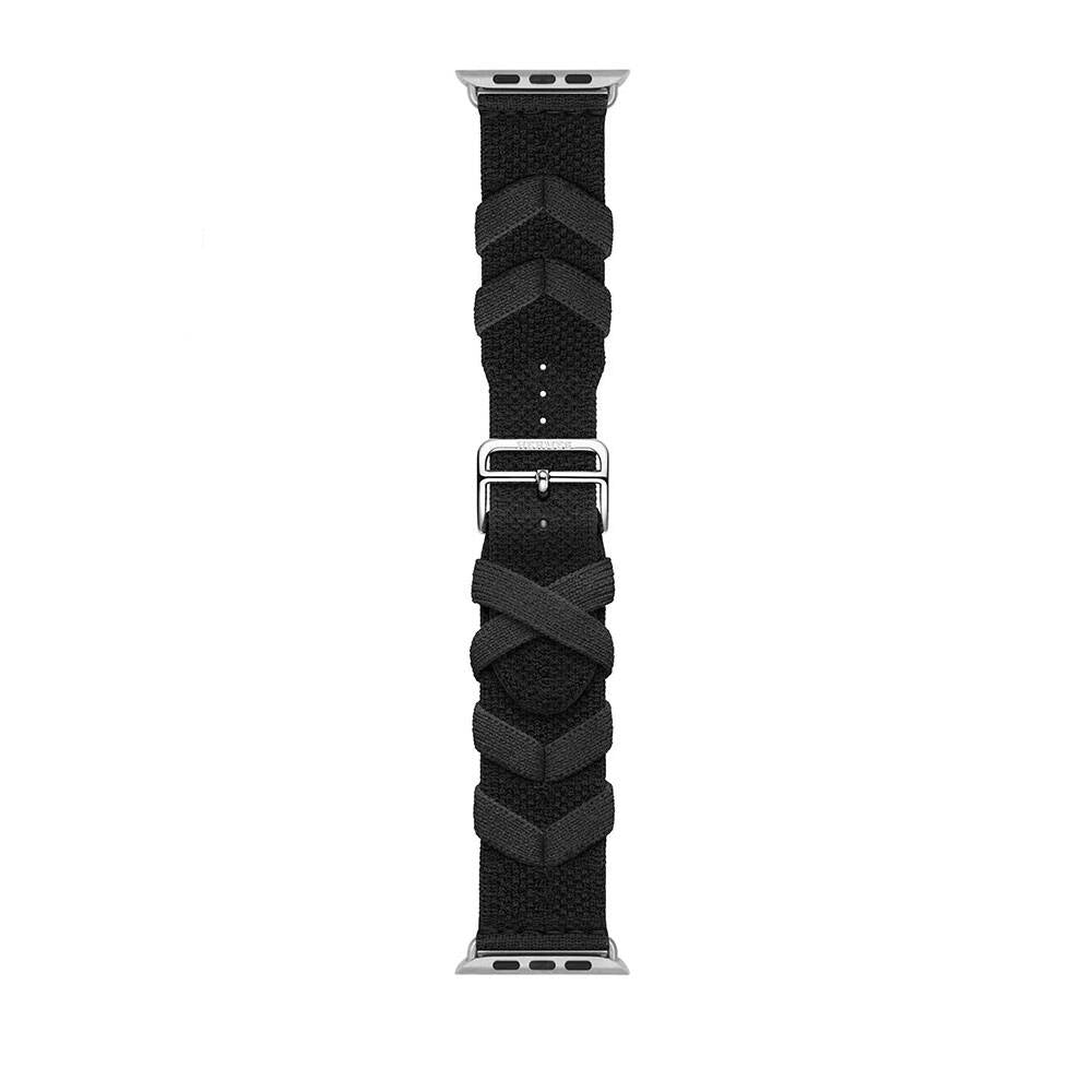 Watch 44mm Zore KRD-97 Sarmal Örgü Tasarımlı Kordon