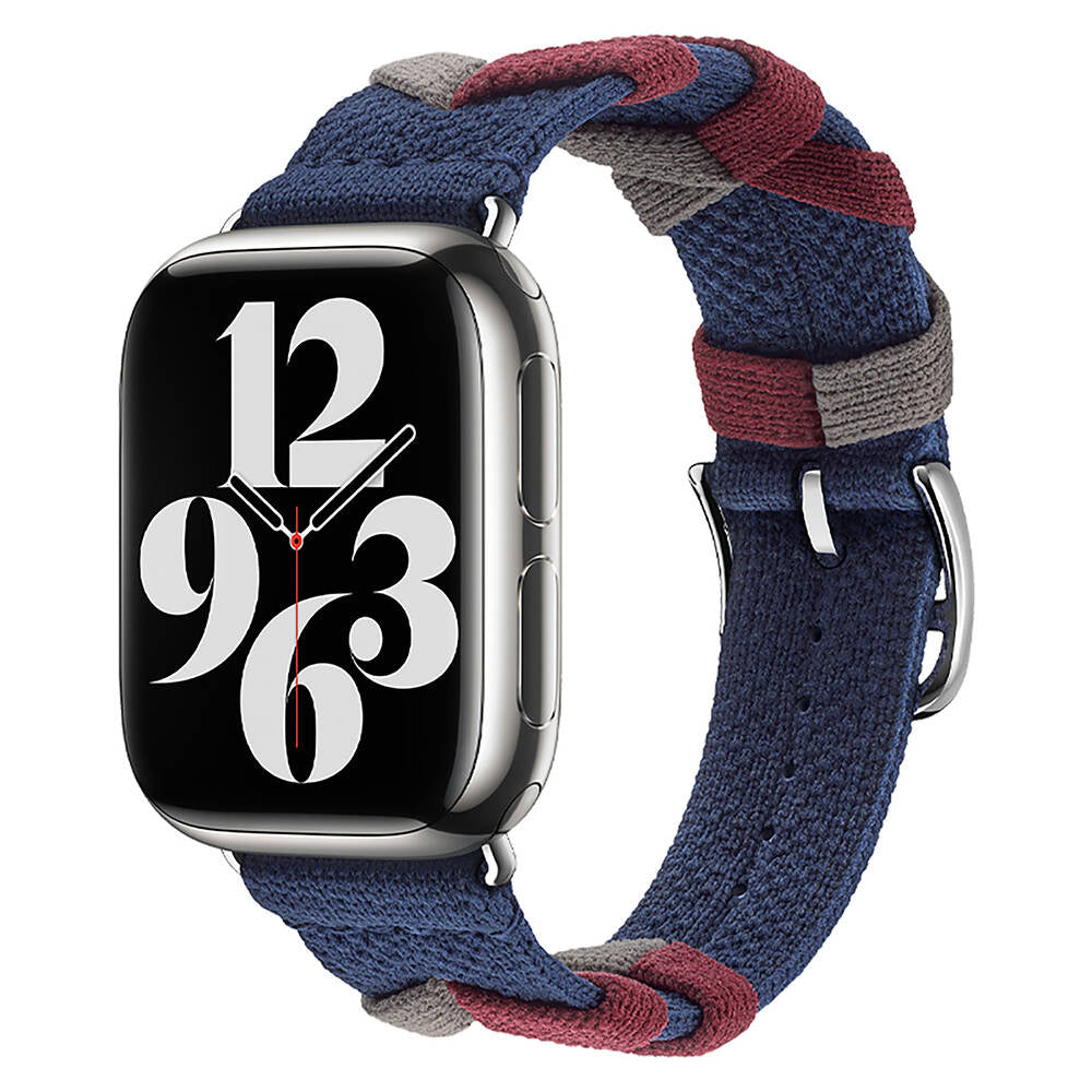 Watch 44mm Zore KRD-97 Sarmal Örgü Tasarımlı Kordon