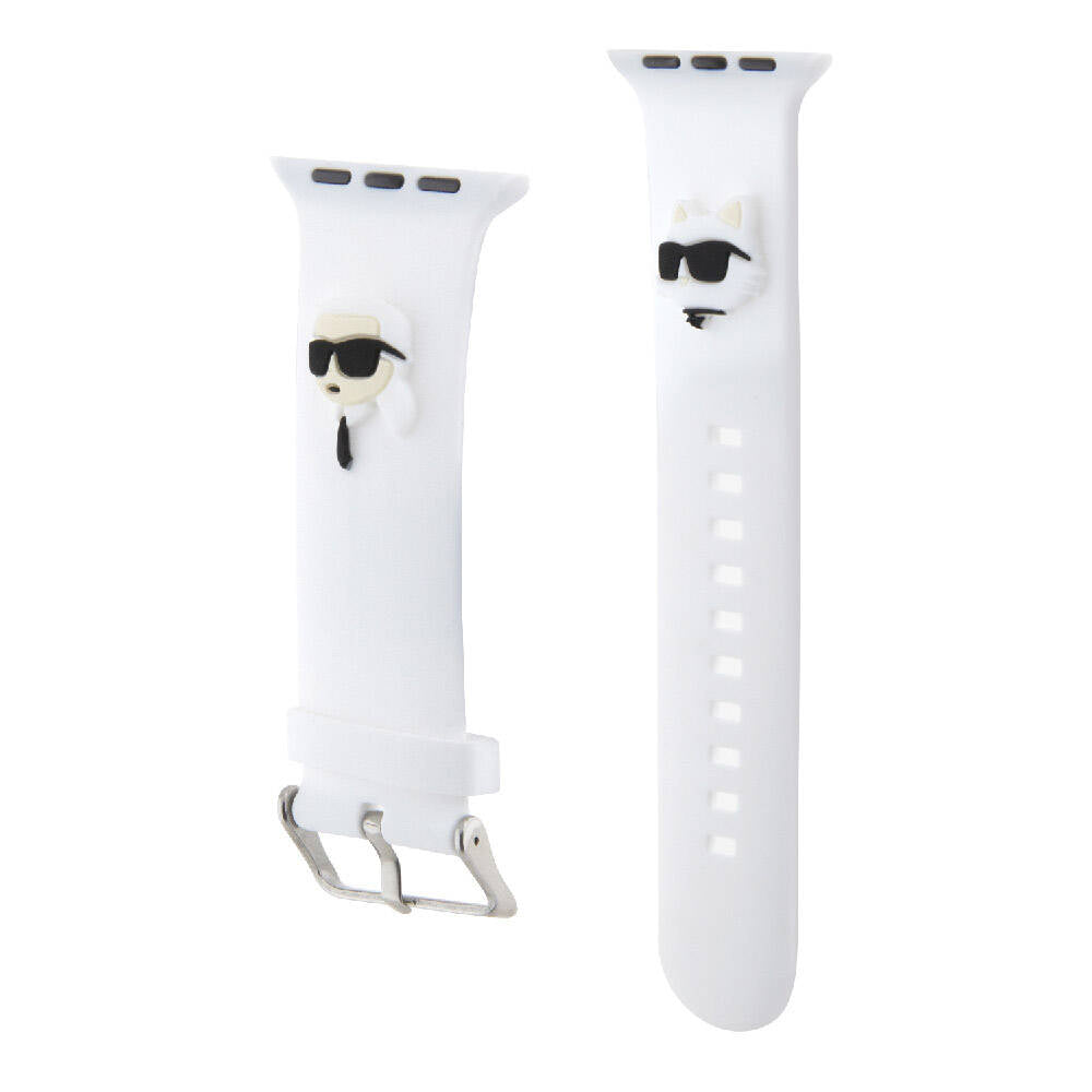 Watch 7 41mm Karl Lagerfeld orijinal Lisanslı İkonik Karl & Choupette Logolu Silikon Kordon