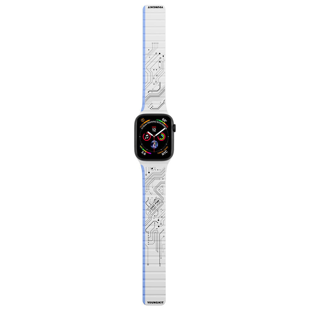Watch 7 41mm Kordon Youngkit Technological Magnetik Tak Çıkar Silikon Strap Kayış