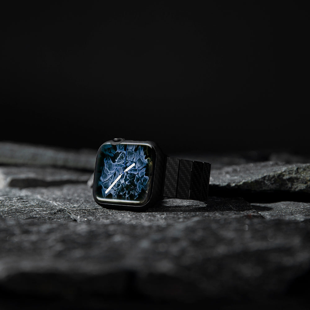 Watch 7 45mm 600D Aramid Fiber Classic Serisi Black-Grey Twill Kasa Koruyucu Pitaka Air Case