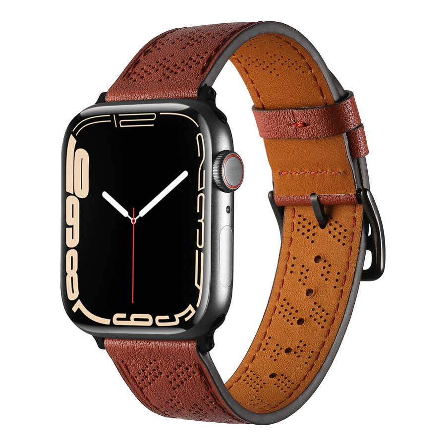 Watch 7 45mm KRD-76 PU Deri Kordon Strap Kayış