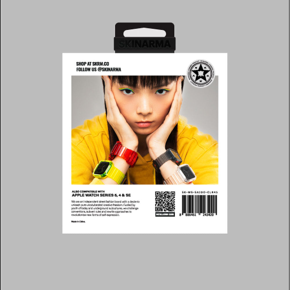 Watch 7 45mm SkinArma Saido Sert PC Kasa Koruyuculu Silikon Kordon