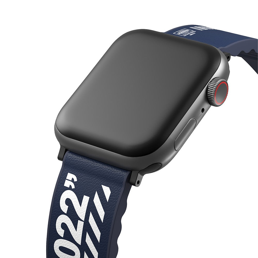 Watch 7 45mm SkinArma Taihi Sora Yazı Desenli Deri Görünümlü Silikon Kordon