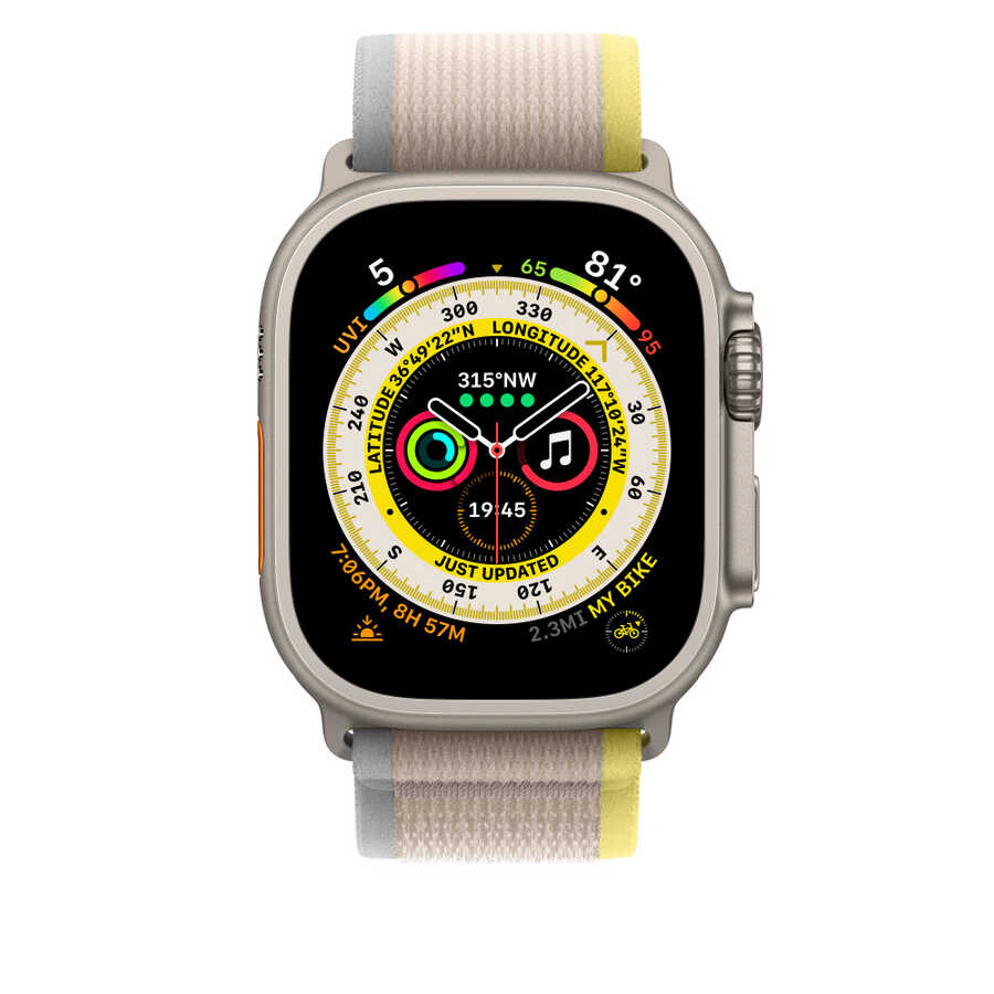 Watch 7 45mm Wiwu Trail Loop Naylon Örgü İşlemeli Hasır Kordon Strap Kayış