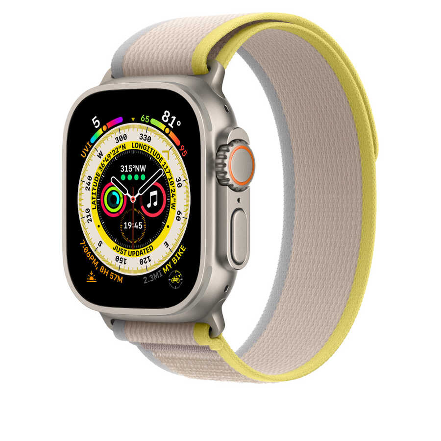 Watch 7 45mm Wiwu Trail Loop Naylon Örgü İşlemeli Hasır Kordon Strap Kayış