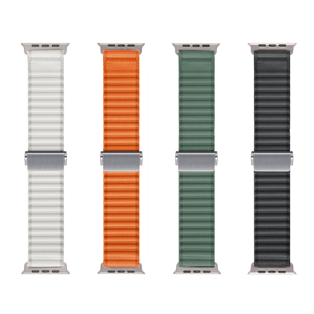 Watch 7 45mm Zore KRD-123 Naylon Kumaş Hasır Örgülü Kordon